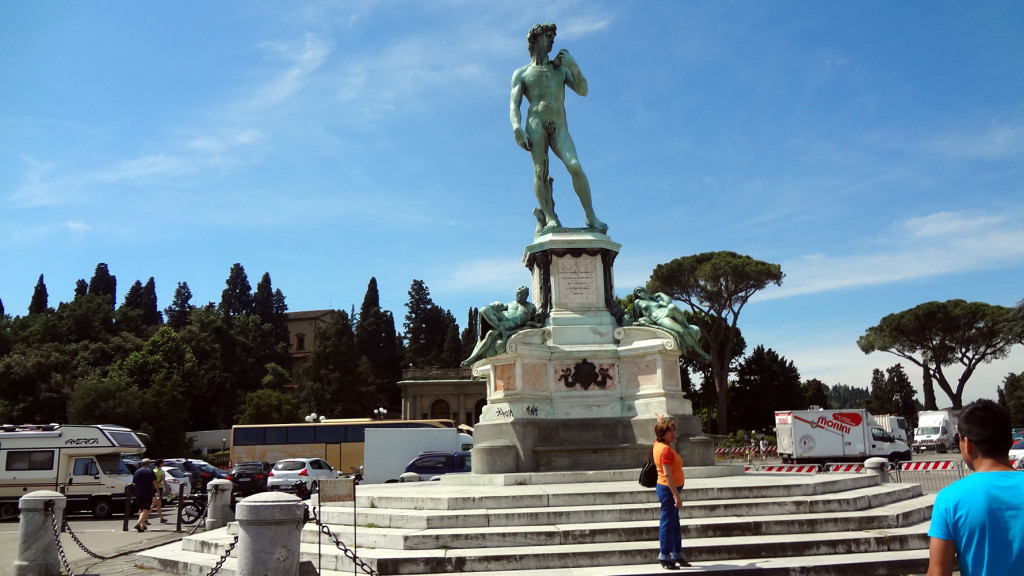 Réplica do Davi na Piazzalle Michelangelo