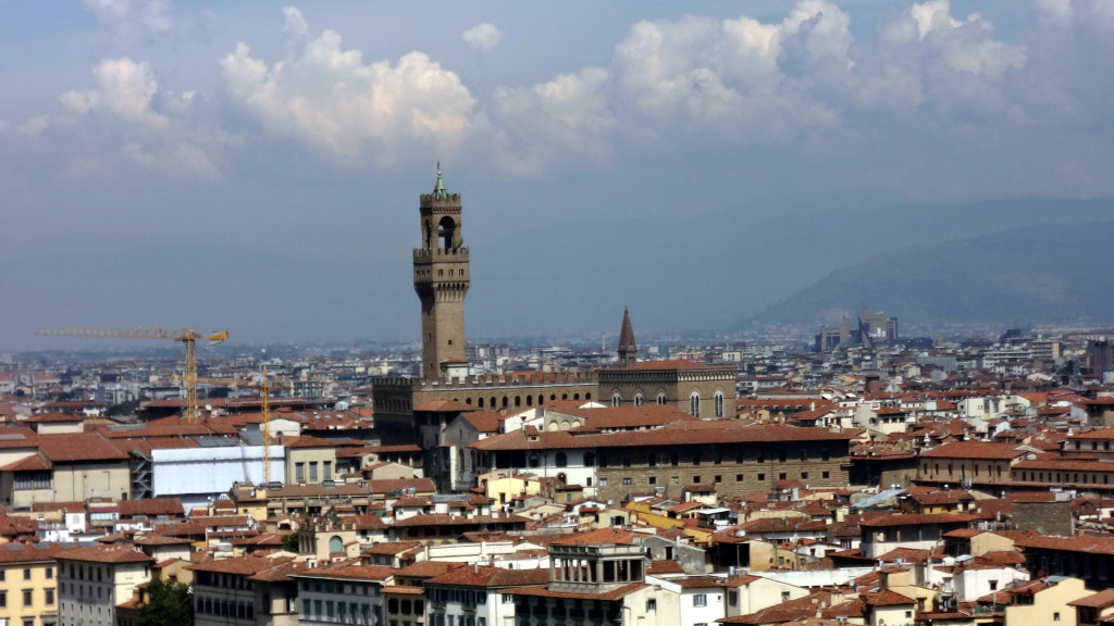 Florença - Palazzo Vecchio visto da Piazzalle Michelangelo